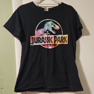 Port and Company Black Jurassic Park Tee